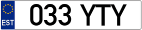 Trailer License Plate